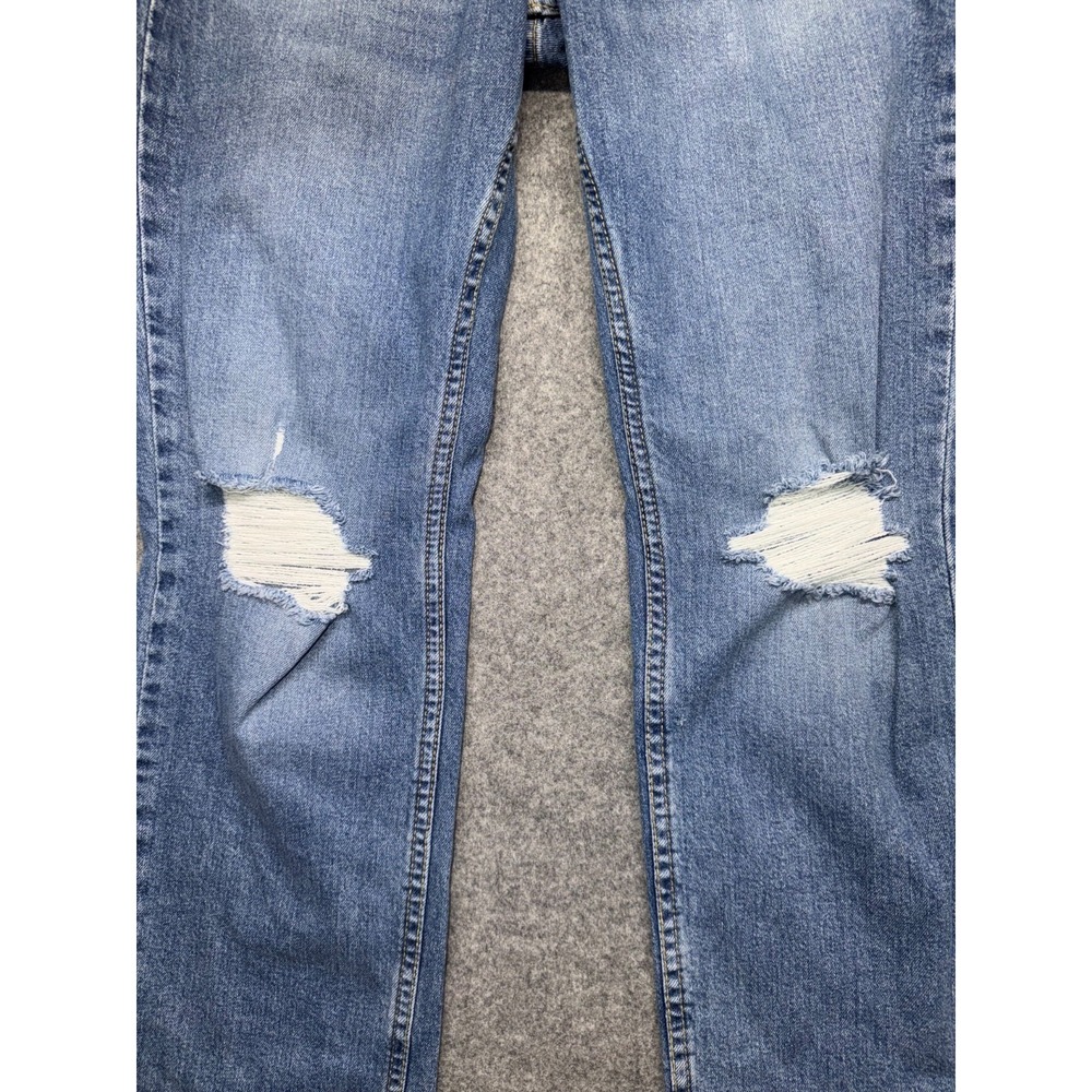 Levis 511 Jeans Mens 32x30 Slim Fit Blue Medium Wash Denim Distressed Streetwear - Picture 10 of 12